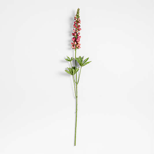 Faux Pink Lupine Stem 39"