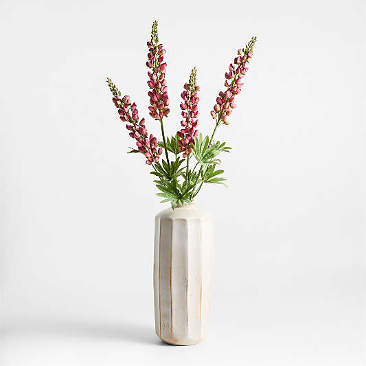 Faux Pink Lupine Stem 39"