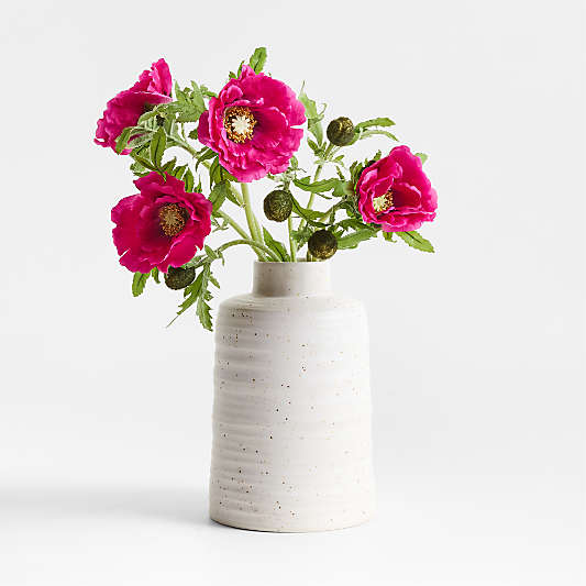 Faux Pink Poppy Stem 31.5"