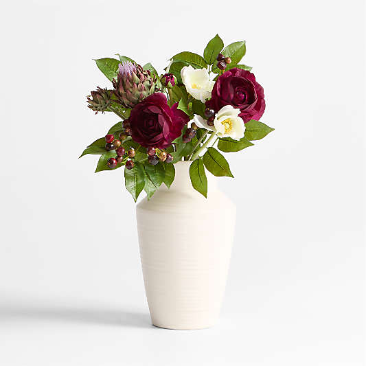 Faux Purple Peony and Protea Bouquet