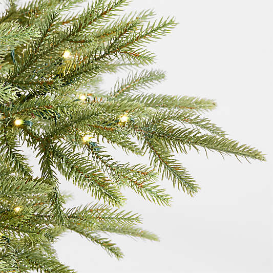 Potted Faux Norway Spruce Pre-Lit LED Tree with White Lights 5'