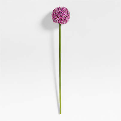 Faux Purple Allium Stem 29"