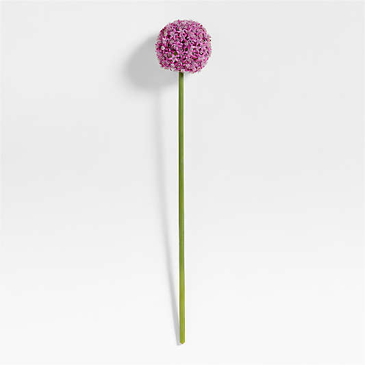 Faux Purple Allium Stem 29"