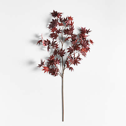 Faux Red Japanese Maple Stem 60"