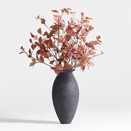 Faux Small Rust Leaf Branch 40"
