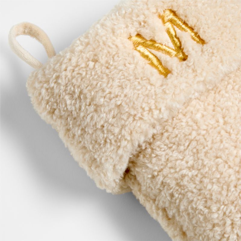 Travertine Beige Faux Shearling Christmas Stocking - image 6 of 10