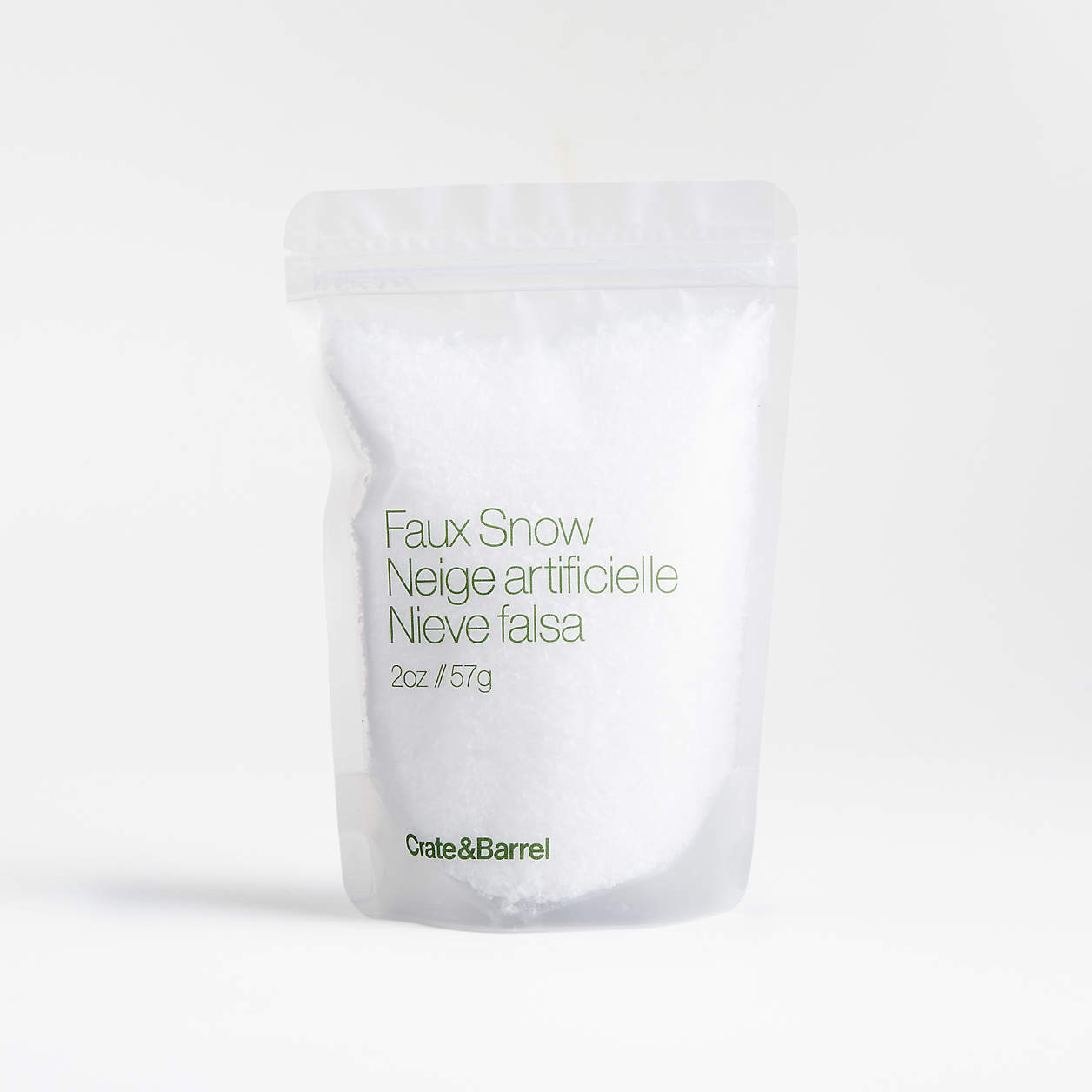 Faux Snow Bag + Reviews Crate & Barrel
