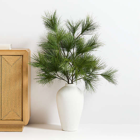 Faux White Pine Holiday Branch 48"