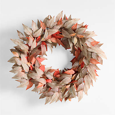 Faux Willow Eucalyptus Wreath 28"