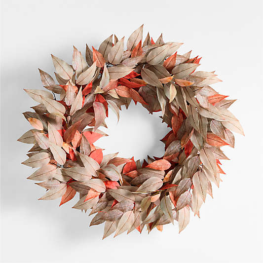 Faux Willow Eucalyptus Wreath 28"