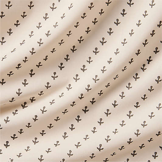 Favorite Washed Organic Cotton Block Print Full Bed Sheet Set