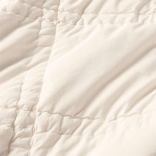 Favorite Washed Organic Cotton Percale Undyed King Comforter