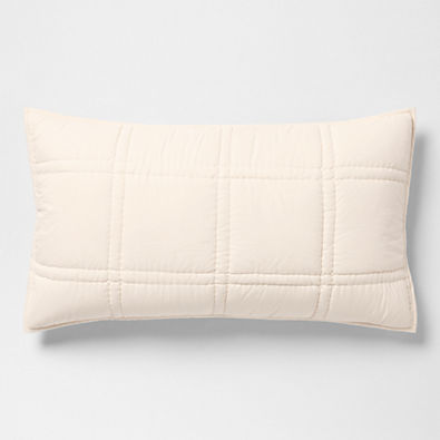 View Favorite Washed Organic Cotton Percale Undyed King Comforter Bed Pillow Sham details