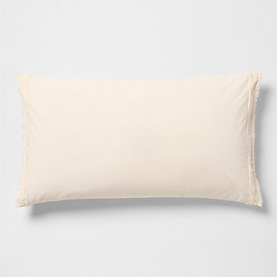 View Favorite Washed Organic Cotton Undyed Eyelash King Bed Pillow Sham details