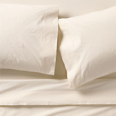 View Favorite Washed Organic Cotton Undyed King Bed Sheet Set details