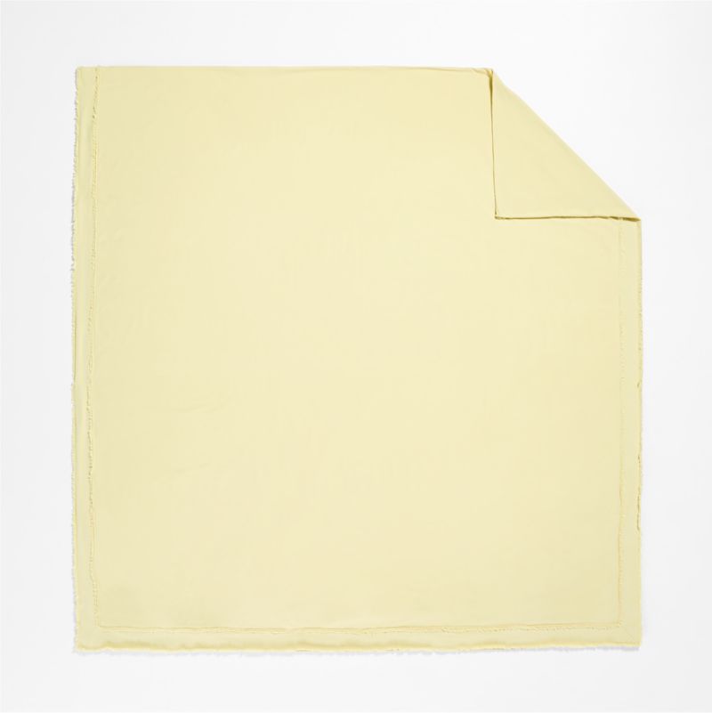 Favorite Washed Organic Cotton Lemon Yellow Sorbet Full/Queen Duvet Cover - image 2 of 6