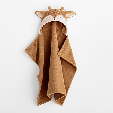 View Fawn 100% Organic Cotton Hooded Baby Towel details
