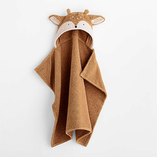 Fawn 100% Organic Cotton Hooded Baby Towel