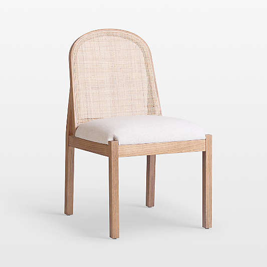 Faye Natural Upholstered Woven Dining Side Chair