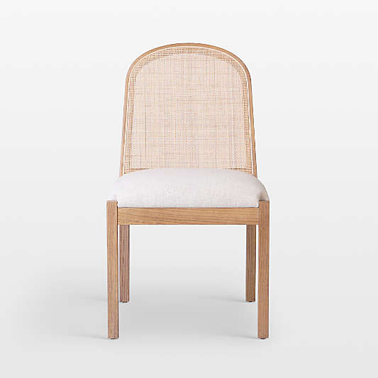 Faye Natural Upholstered Woven Dining Side Chair