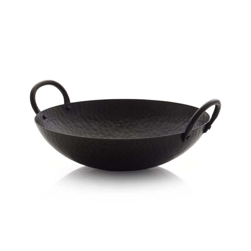 Feast Hammered Iron Serving Bowl with Handles - image 8 of 10