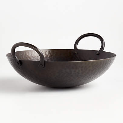 Feast Hammered Iron Serving Bowl with Handles + Reviews