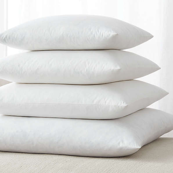 Pillow inserts and fillers in all popular sizes