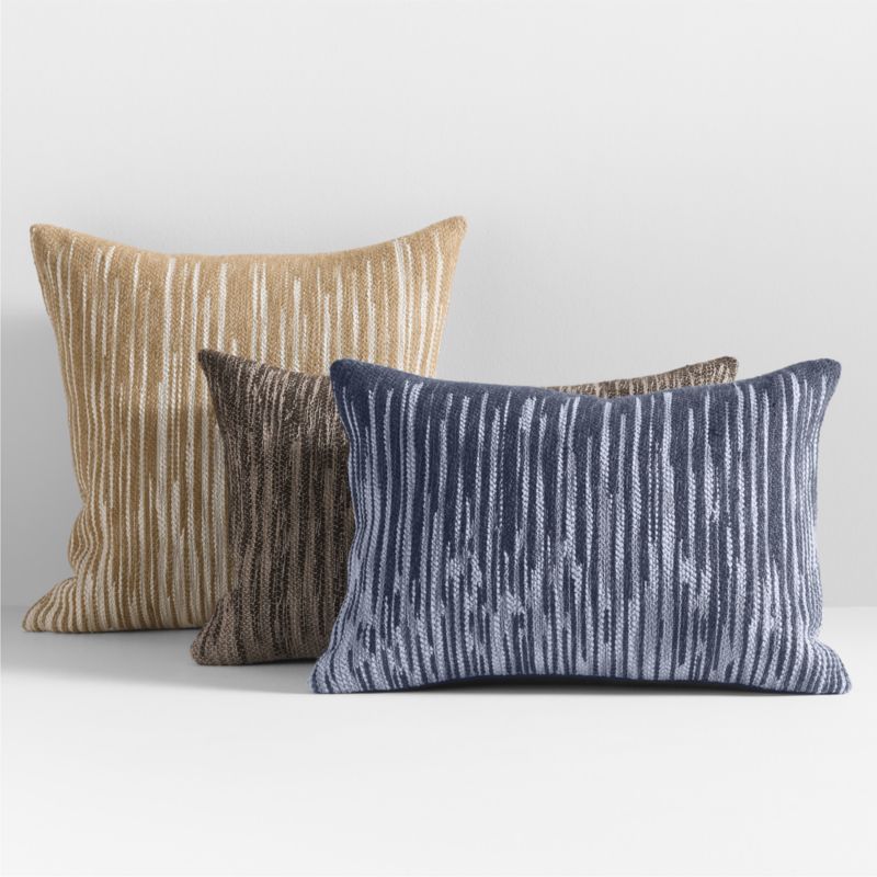 Fedo Wool Blend 22"x15" Indigo Blue Throw Pillow Cover - image 2 of 6