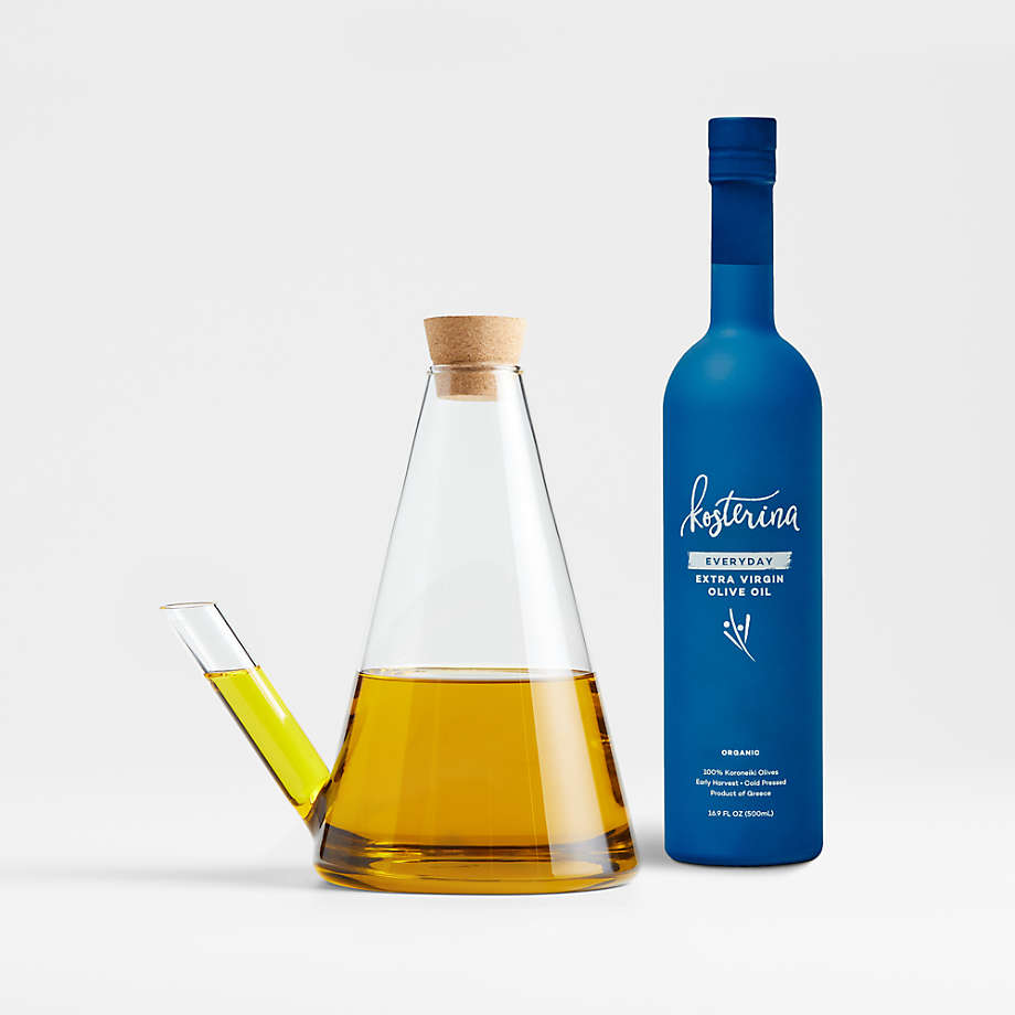 Kosterina Olive Oil and Felipe Decanter Set Crate & Barrel