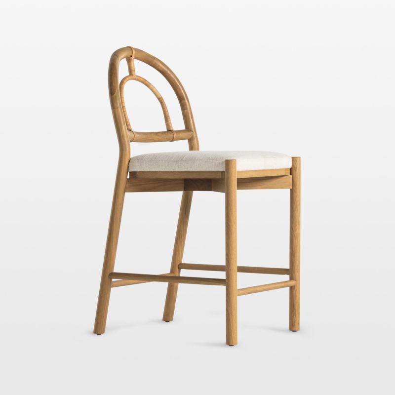 Feller Oak Wood Counter Stool