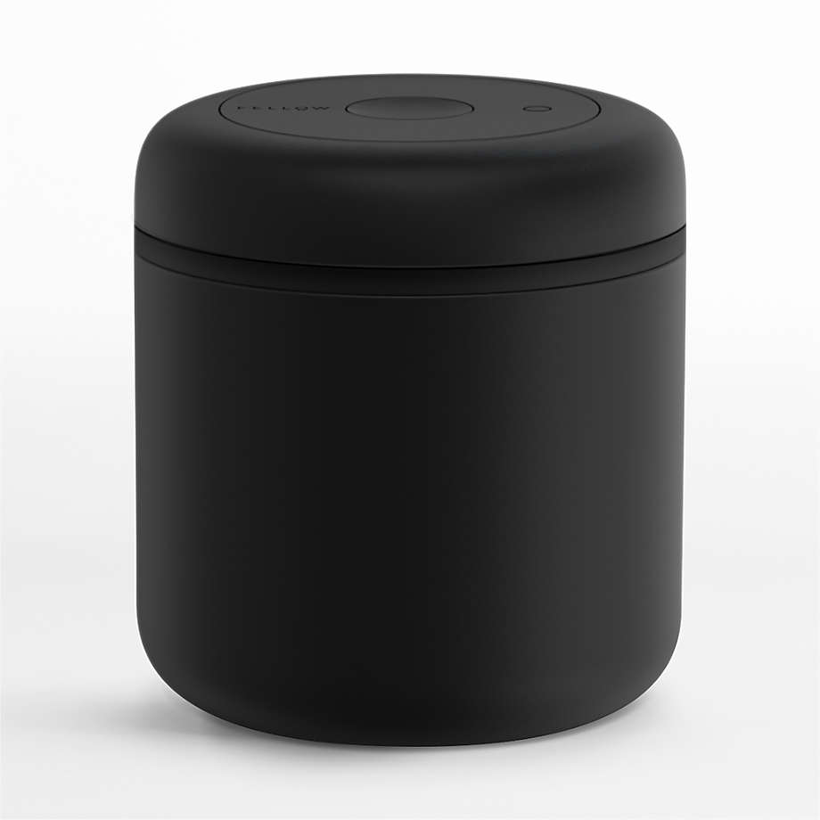 Fellow Atmos Medium Matte Black Vacuum Canister + Reviews Crate & Barrel