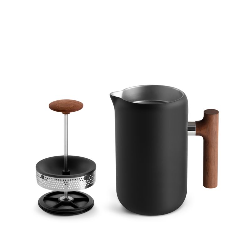 Fellow Clara French Press Matte Black with Walnut Accents - image 5 of 7