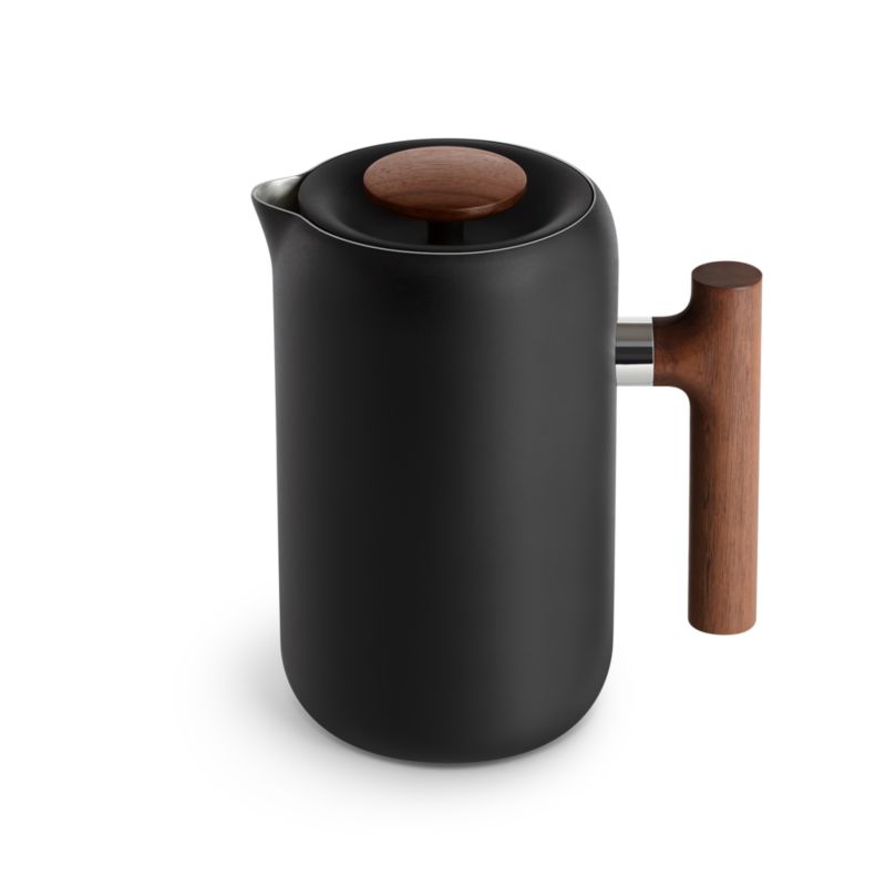 Fellow Clara French Press Matte Black with Walnut Accents - image 7 of 7