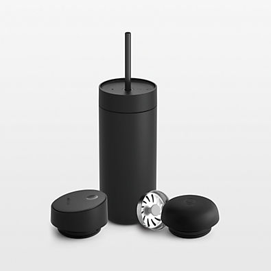 View Fellow Carter Tumbler 3-in-1 Lid System in Matte Black details