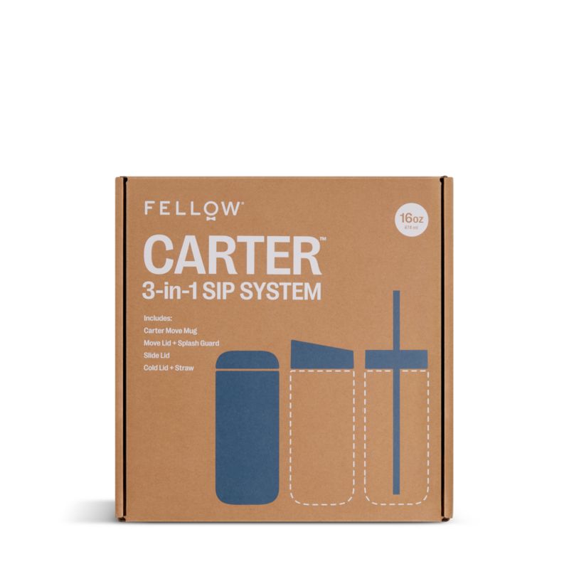 Fellow 16 Oz. Stone Blue Carter Cold Tumbler Bundle