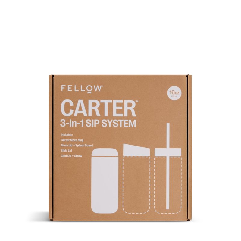 Fellow Carter Tumbler 3-in-1 Lid System in Matte White