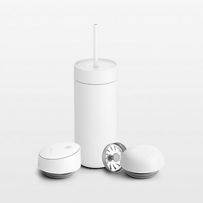 View Fellow Carter Tumbler 3-in-1 Lid System in Matte White details