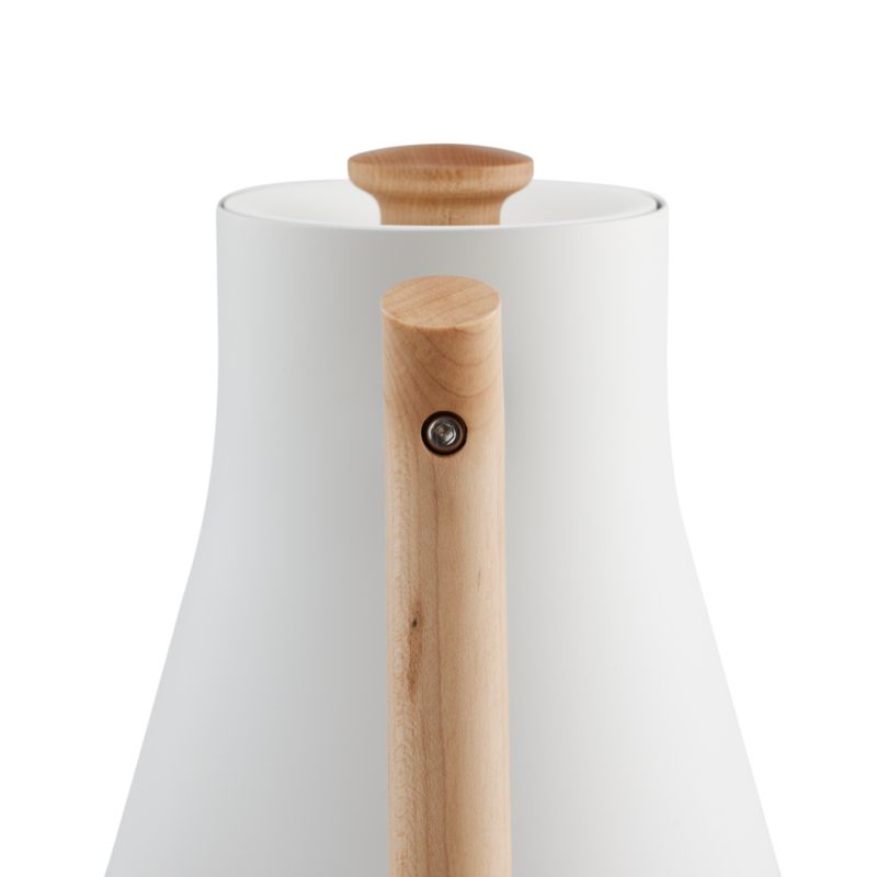 Fellow Corvo EKG Electric Tea Kettle in Matte White with Maple Accents - image 3 of 5