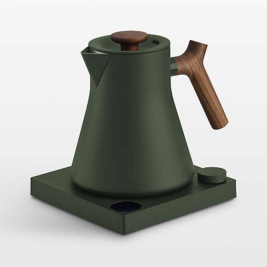 Fellow Corvo EKG Pro Electric Tea Kettle in Woodland with Walnut Accents