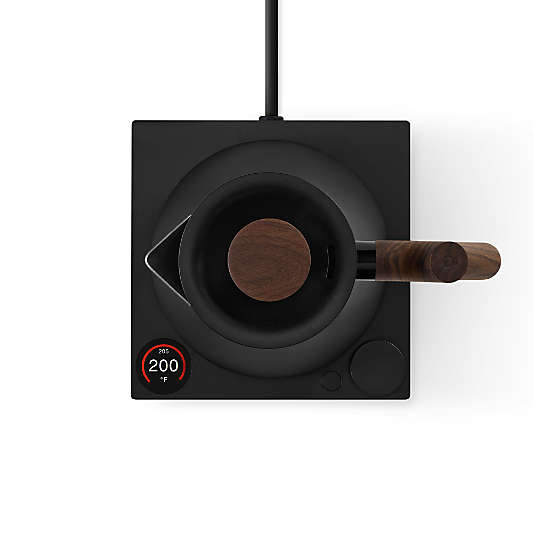 Fellow Corvo EKG Pro Electric Tea Kettle in Matte Black with Walnut Accents