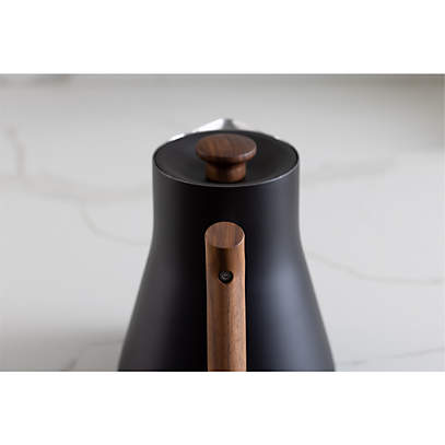 Matte Black with Walnut Accents Corvo EKG Electric Kettle, Luxury Tea  Gifts