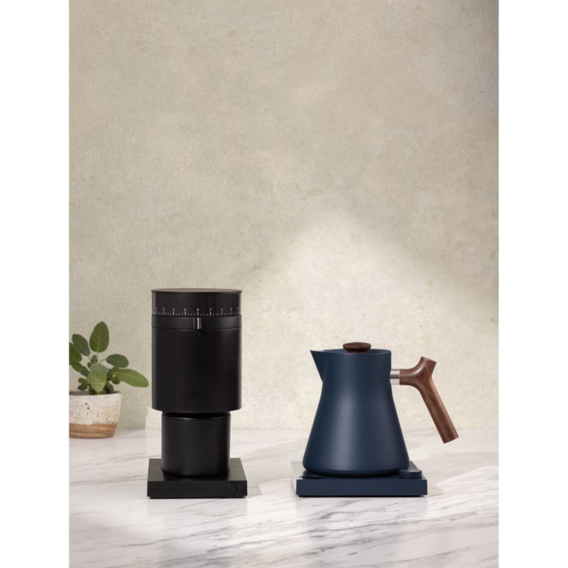 Fellow Corvo EKG Electric Tea Kettle in Stone Blue with Walnut Accents - image 2 of 9