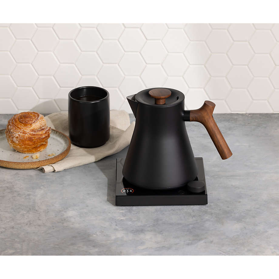 Fellow Corvo EKG Electric Kettle - Matte Black with Walnut Handle