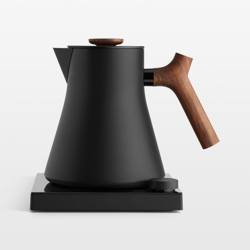 Fellow Corvo EKG Pro Studio Matte Black Electric Tea Kettle with Walnut Handle