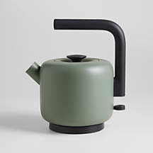 Fellow Clyde Electric Tea Kettle in Smoke Green | Crate & Barrel