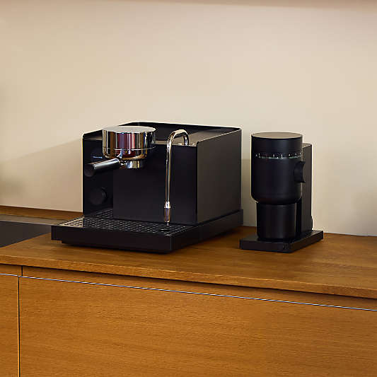 Fellow ® Matte Black Espresso Series 1 Machine and Opus 2 Burr Grinder Set