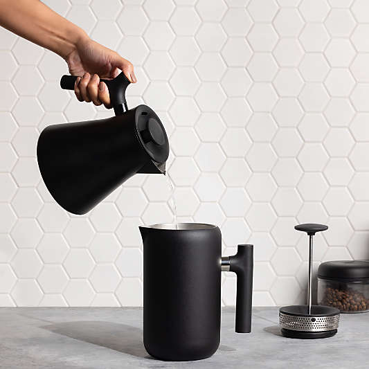 Fellow Matte Black Clara French Press and Corvo EKG Kettle Bundle