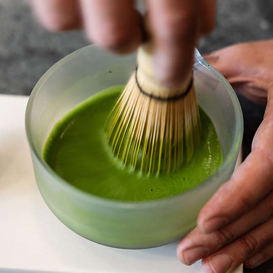 Fellow Matcha White Bowl & Bamboo Whisk Set