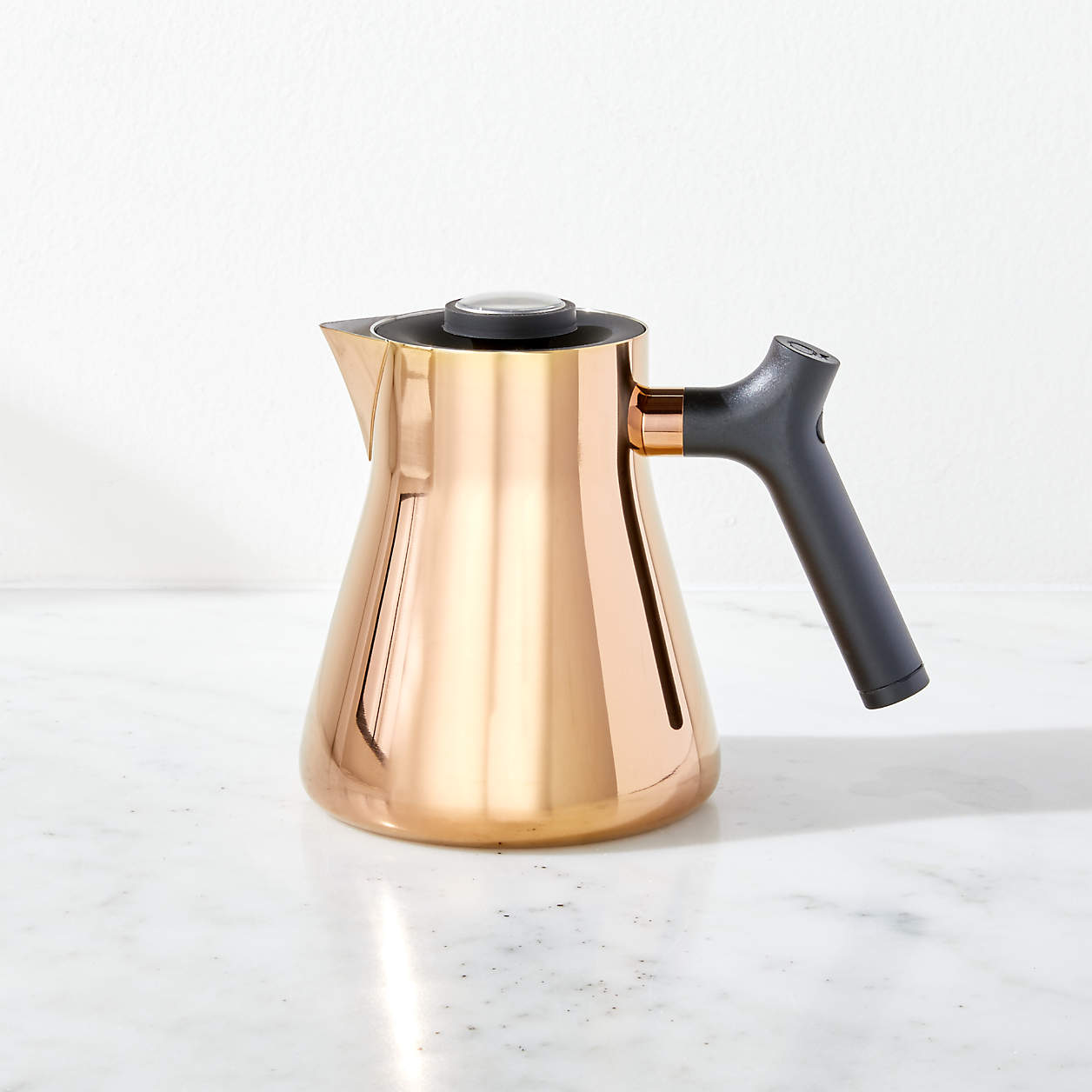 Fellow Raven Copper Stovetop Kettle + Tea Steeper Crate & Barrel
