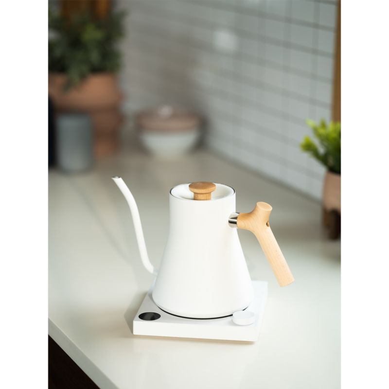 Fellow Stagg EKG Matte White Electric Kettle with Maple Handle + Reviews, Crate & Barrel Canada